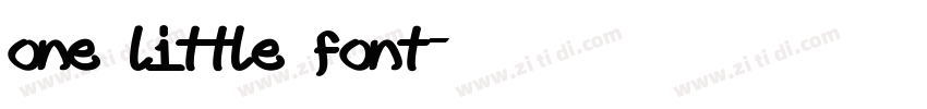 one little font字体转换